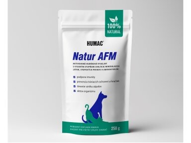 HUMAC® Natur AFM – natūralus pašarų priedas šunims, katėms ir kitiems augintiniams, 250 g